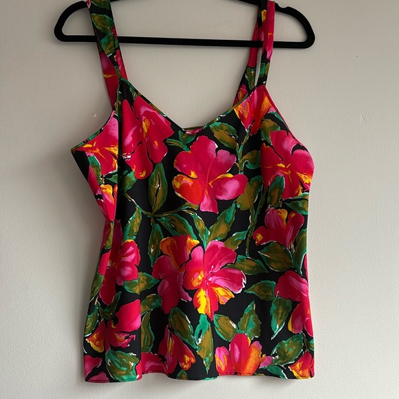 Vintage Tops - Host pick 🫶Vintage 90’s floral cami sleeveless top thick straps size L